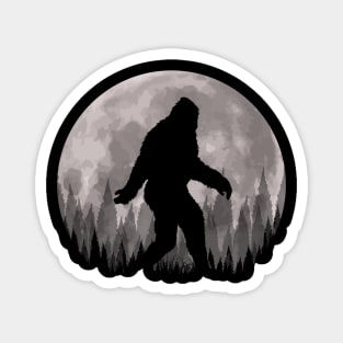 Bigfoot Moon Magnet