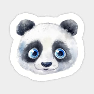 Panda Bear Watercolor Magnet