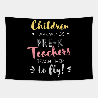 Pre-K Teacher Gifts - Beautiful Wings Quote Tapestry
