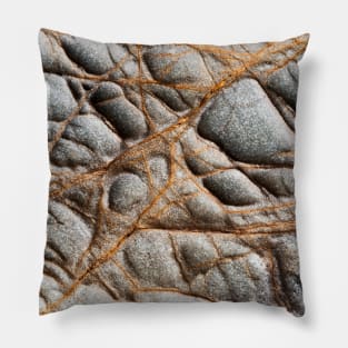 Fragile Orange Volcanic Veins Pillow