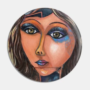 Woman's portrait Pin