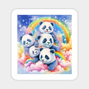 Happy Pandas Magnet