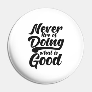 'Doing What Is Good' Food and Water Relief Shirt Pin