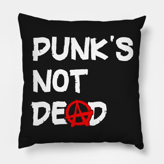 Punk Rock New Wave Indie Alternative Music Pillow by PlanetMonkey