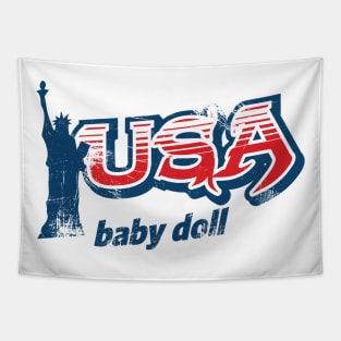 usa baby doll Tapestry