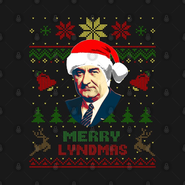 Lyndon B Johnsson Funny Merry Christmas by Nerd_art