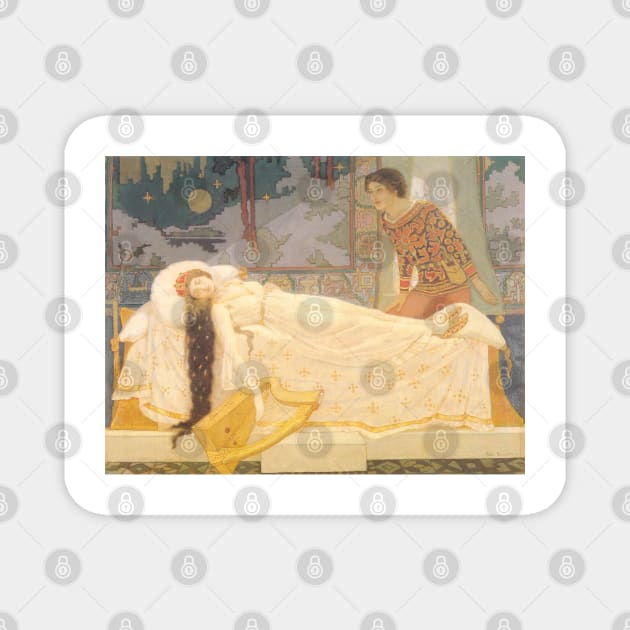 The Sleeping Princess, John Duncan Magnet by immortalpeaches