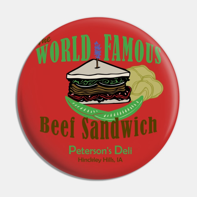 Ray's Meat Sandwiches Pin by Mayne Line Tees