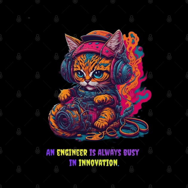 Engineer Cat by Avinya