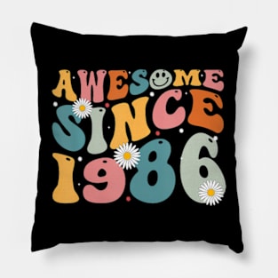 Awesome Since 1986 37Th Birthday Pillow