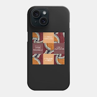 The Toltec agreements deco wax fabric from Africa Phone Case