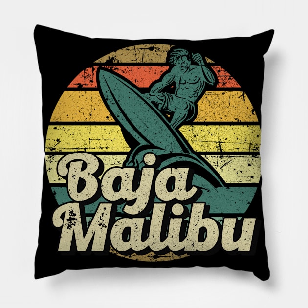 Malibu surf Pillow by SerenityByAlex