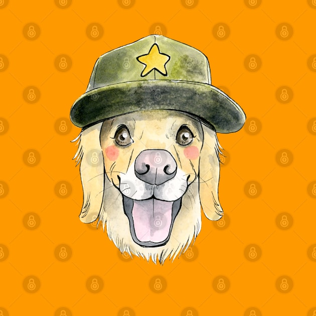 Golden Retriever Dog by jessicaguarnido