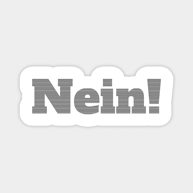 Nein: German No (v3) Magnet by bluerockproducts