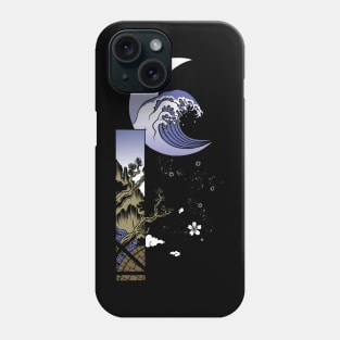 Moon wave Phone Case