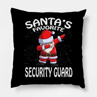 Santas Favorite Security Guard Christmas Pillow