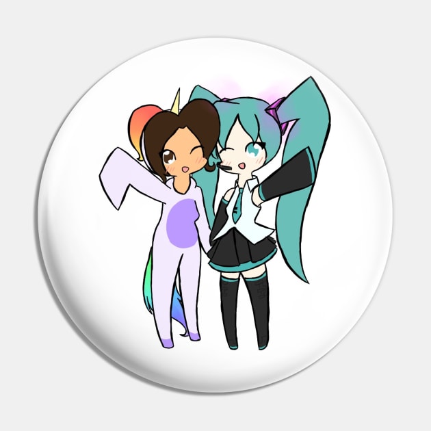 Hatsune Miku and Unicorn Pin by _UNICORNO_