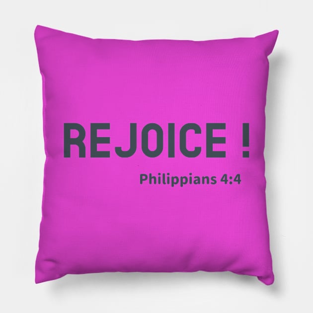 Rejoice! Pillow by Godynagrit