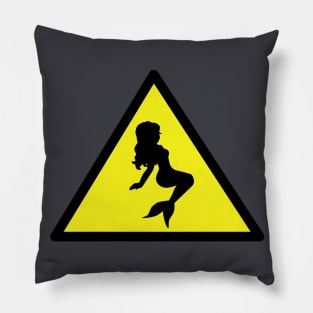 Mermaid Warning Pillow