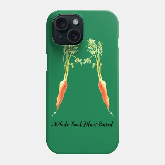 Vegan Slogan Carrots Phone Case by susannefloe