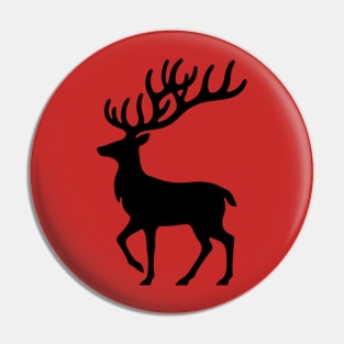 Reindeer Silhouette Pin