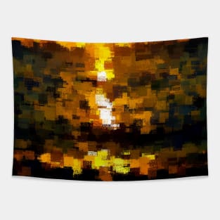 abstract sunset Tapestry