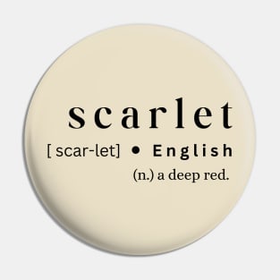 Scarlet Pin