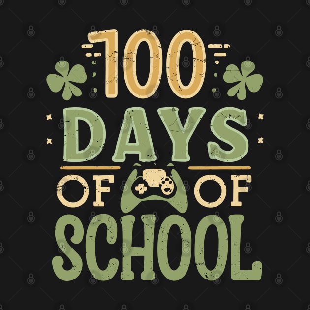 100 days of school gamers st patricks day's by YuriArt