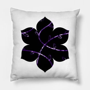 Jagged Leaves, Lilac Pillow