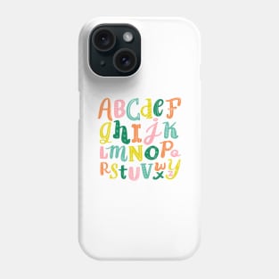 Chalky Alphabet Phone Case