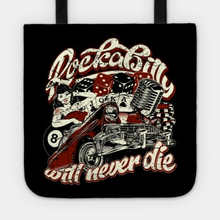 Rockabilly will never die Pinup Hot Rod Tote