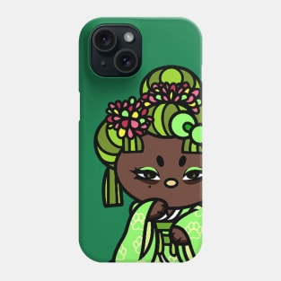 Green Geisha Cattie Phone Case
