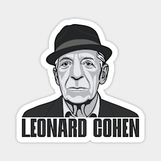 Leonard Cohen Vintage Fan Art Magnet