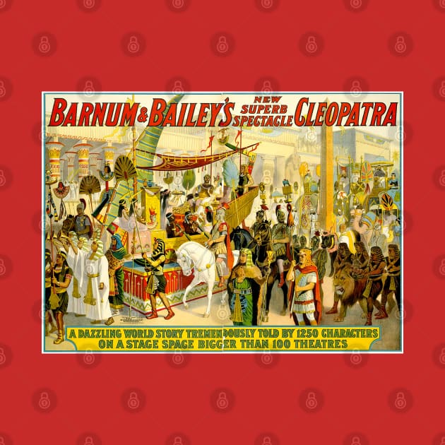 Barnum and Baily Cleopatra Circus Vintage Extravaganza Print by posterbobs