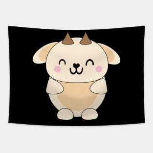 Cute Kawaii Goat Tapestry