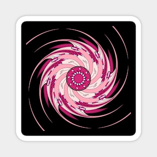 Kaleidoscope of Pink Pastel Mandala Magnet