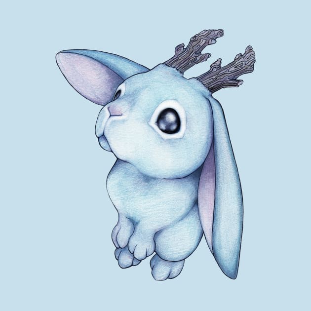 Blue Jackalope by Bitty Bitey Ones