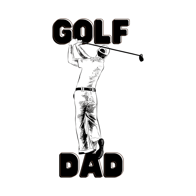 Golf dad Shirt, Hoodie, Apparel, Mug, Sticker, Gift design by SimpliciTShirt