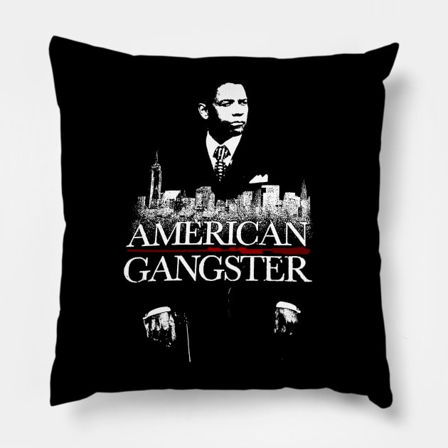 vintage american gangster Pillow by SYC Be Serious Podcast