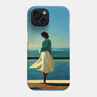 Calm peaceful woman in a tranquil setting Phone Case