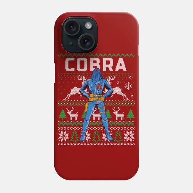 Cobra commander ugly sweater Phone Case by OniSide