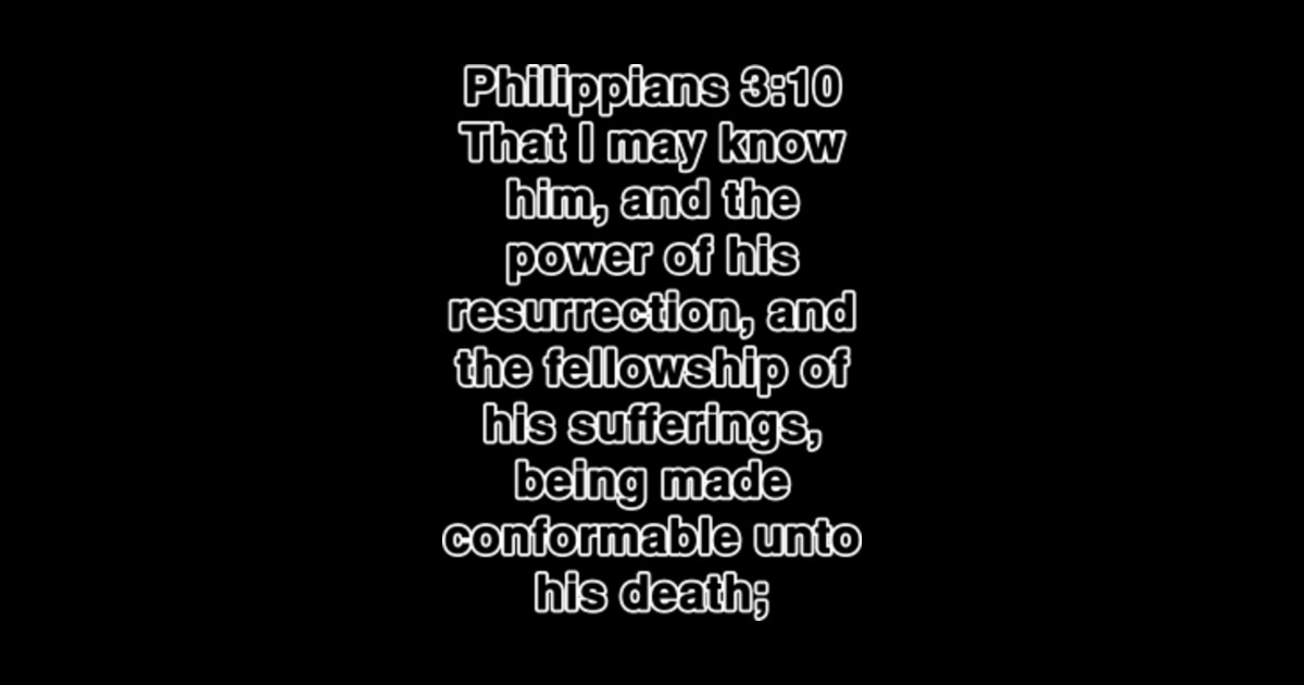 Philippians 310 King James Version (KJV) Bible Verse Typography