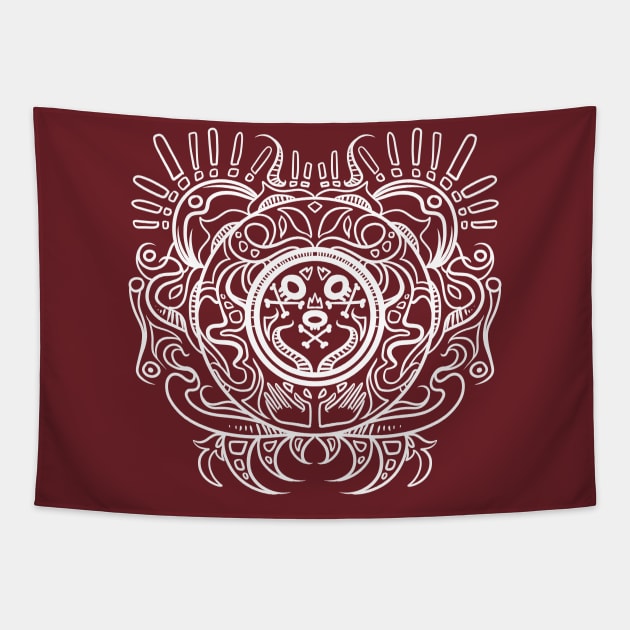 Weird Mandala 4 Tapestry by Manfish Inc.