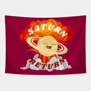 Saturn Return Funny Astrology Birth Chart Tapestry