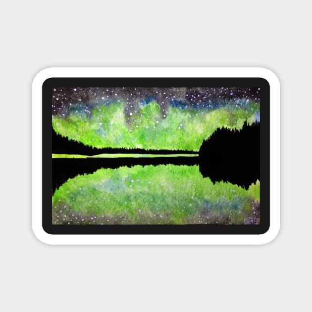 Night Sky (Landscape) Magnet by GabCJ