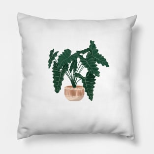 Philodendron Xanadu illustration Pillow