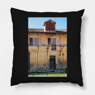 Derelict Friulian Agricultural Building Pillow
