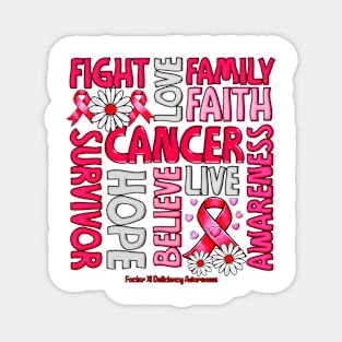 Factor XI Deficiency Awareness - Fight love survivor ribbon Magnet