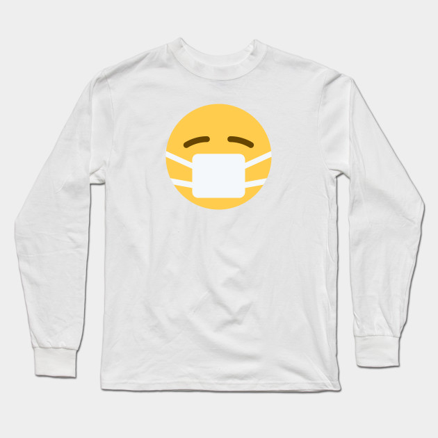 Mask Emoji Protection Emoticon Corona Quarantine 2020 Masked Emoji Long Sleeve T Shirt Teepublic
