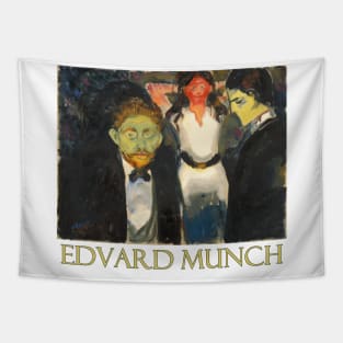 Jealousy by Edvard Munch Tapestry